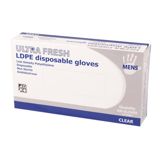 Ultra Fresh LDPE Disposable Gloves (Ladies) - Box of 500