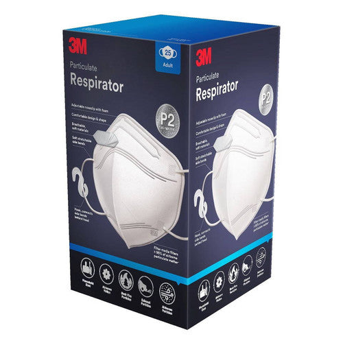 3M 9123 P2 Particulate Vertical Flat Fold Disposable Respirator