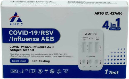 AHPC COVID-19 / RSV / Influenza A&B Antigen 4 in 1 Test Kit