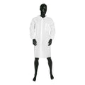 Ultra Health Non-Sterile Lab Coat with Velcro Seal White - Carton of 50