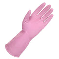 Ultra Touch Rubber Silver-Lined Gloves - Pink, Size 8-8.5, 1 Pair