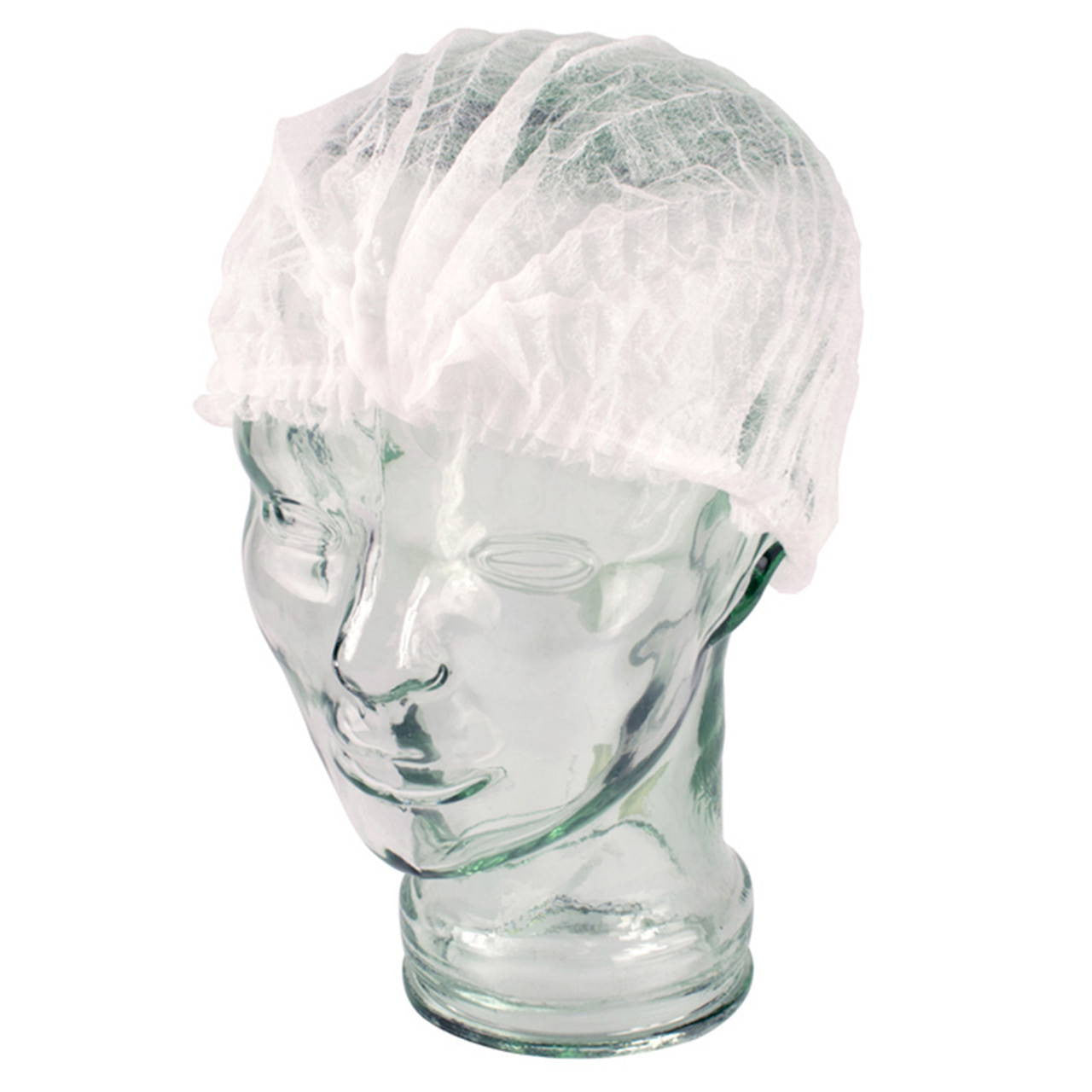 Ultra Health Disposable Crimped Medi Cap 21 Inch White - Carton of 1000