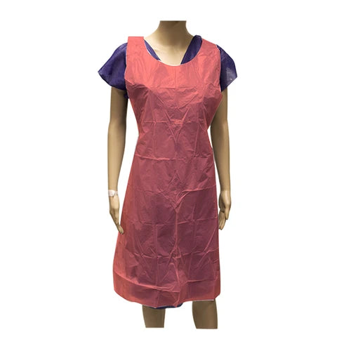 Ultra Health Disposable Apron Red Bulk