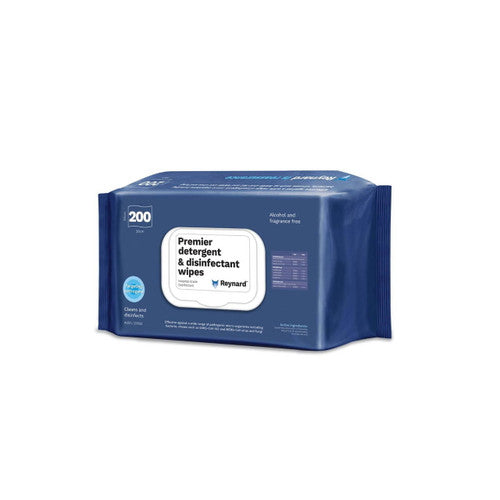 Reynard Premier Detergent & Disinfectant Wipes