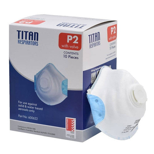 TITAN P2 Valve Disposable Respirator Conical - Box of 10
