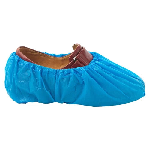 Ultra Health Disposable Overshoes Blue CPE - Pack of 100