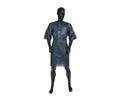 Ultra Health Patient Modesty Gown PP Blue Short Sleeve Unisex - Pack of 50